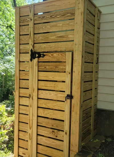 Privacy fence option for a home in Asheville, NC